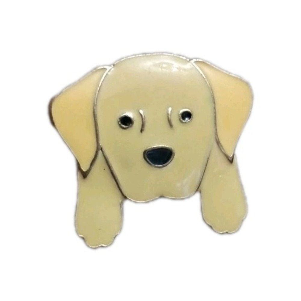 Yellow Lab Dog Floppy Ears Lapel Hat Pin Enamel Labrador Retriever Tie Tac
